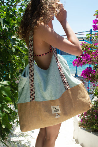 Pistachio - Oversized Beach Bag
