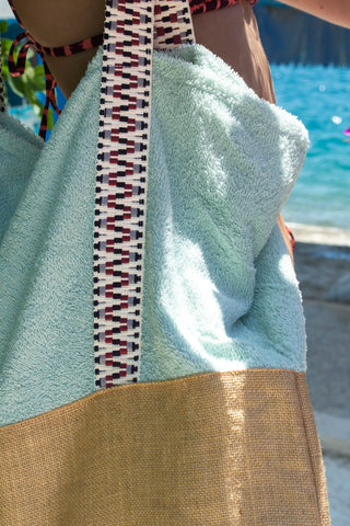 Pistachio - Oversized Beach Bag