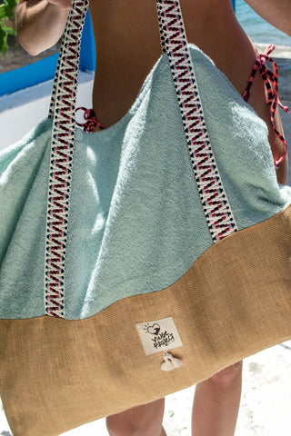 Pistachio - Oversized Beach Bag
