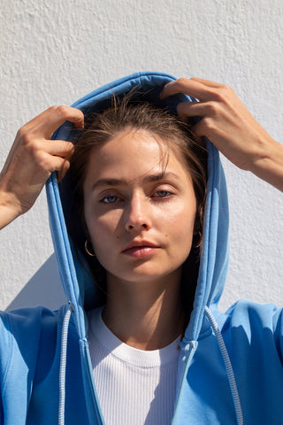 "Exo Salparei" Light Blue Hoodie 𝗢𝗻𝗲 𝗦𝗶𝘇𝗲 (LAST ITEMS)