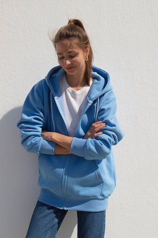 "Exo Salparei" Light Blue Hoodie 𝗢𝗻𝗲 𝗦𝗶𝘇𝗲 (LAST ITEMS)