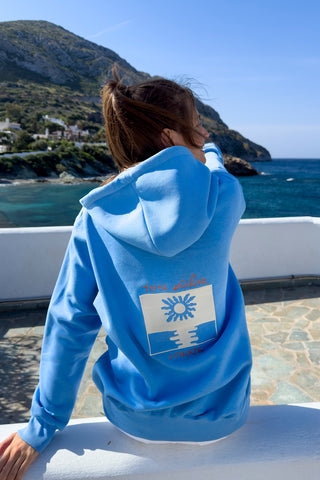 "Tous Kavous Lisate" Light Blue Hoodie 𝗢𝗻𝗲 𝗦𝗶𝘇𝗲