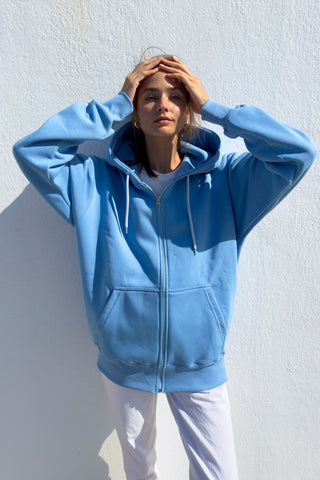 "Tous Kavous Lisate" Light Blue Hoodie 𝗢𝗻𝗲 𝗦𝗶𝘇𝗲