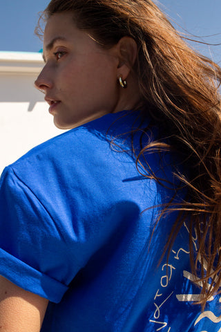 "Anatoli mou" Royal Blue T-Shirt