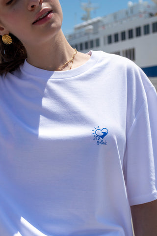 “Mermaids” Oversized White T-Shirt
