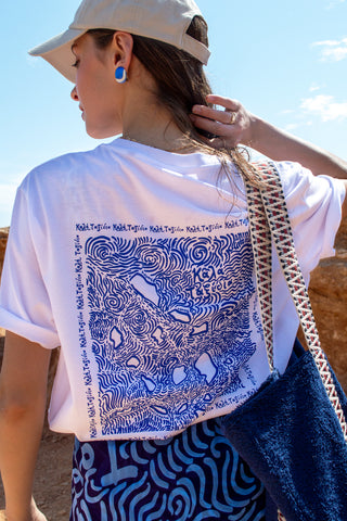 “Kala Taksidia” Oversized White T-Shirt