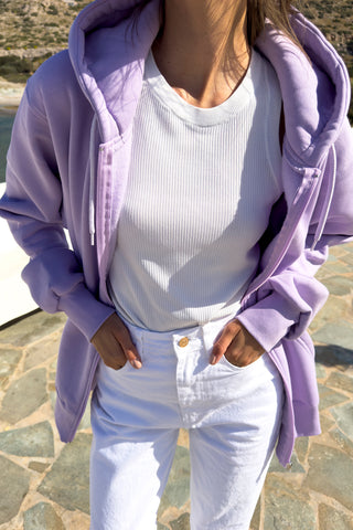 "Ksipna Ftasame" Light Purple Hoodie 𝗢𝗻𝗲 𝗦𝗶𝘇𝗲 (3 LAST ITEMS)