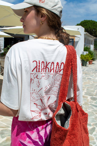“Liakada” Oversized Off White T-Shirt