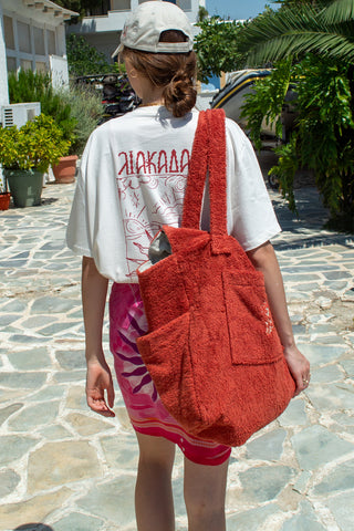 “Liakada” Oversized Off White T-Shirt