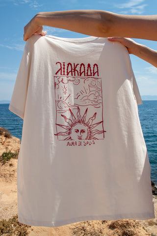 “Liakada” Oversized Off White T-Shirt