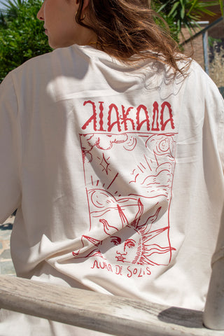 “Liakada” Oversized Off White T-Shirt