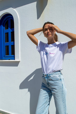 "Meltemi Mou" White T-Shirt (LAST ITEMS)
