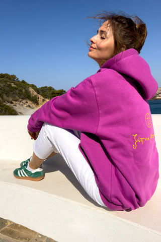 "Ksipna Ftasame" Orchid Purple Hoodie 𝗢𝗻𝗲 𝗦𝗶𝘇𝗲