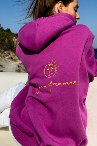 "Ksipna Ftasame" Orchid Purple Hoodie ๐ข๐ป๐ฒ ๐ฆ๐ถ๐๐ฒ