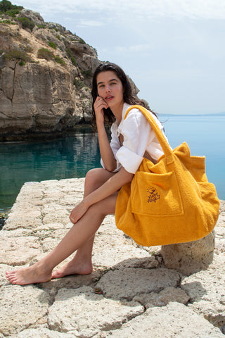 "Sunrise" Beach Bag with Zipper