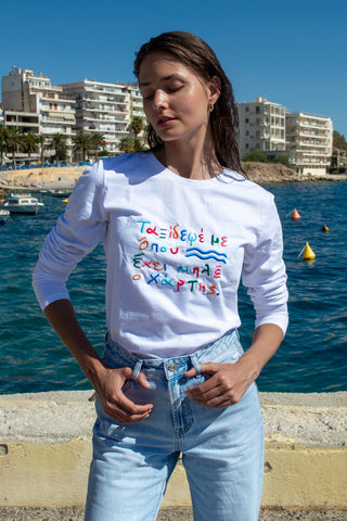 "Taksidepse me" Longsleeve T-Shirt 𝗢𝗻𝗲 𝗦𝗶𝘇𝗲