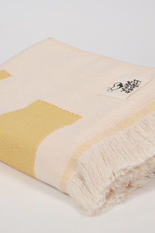 “Cyclades” Beach Towel in Golden Sand