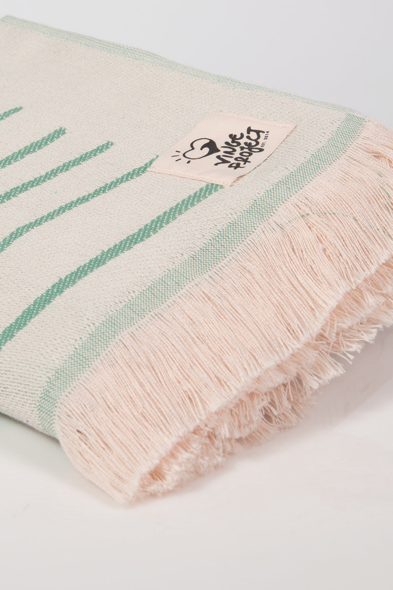 “Aigaio” Beach Towel in Mint