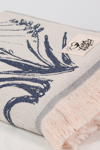 “Oia” Beach Towel in Blue Navy