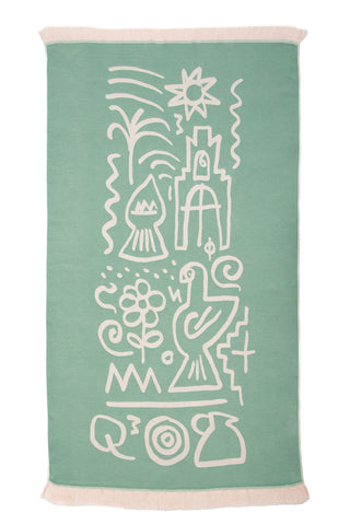 “Sifnos” Beach Towel in Mint