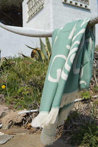 “Sifnos” Beach Towel in Mint