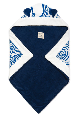 "Kala Taksidia" Kid’s Towel in Blue & Sailor