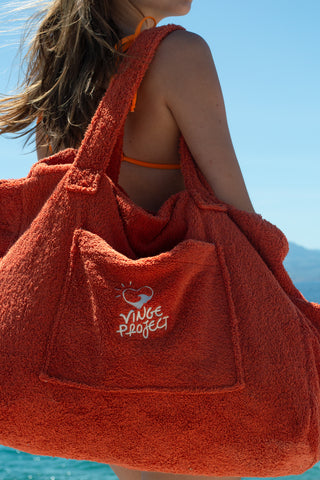 "Amber" Beach Bag with Zipper (3 LAST ITEMS)