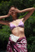 Aster - Fuchsia Ornament - Triangle Bikini