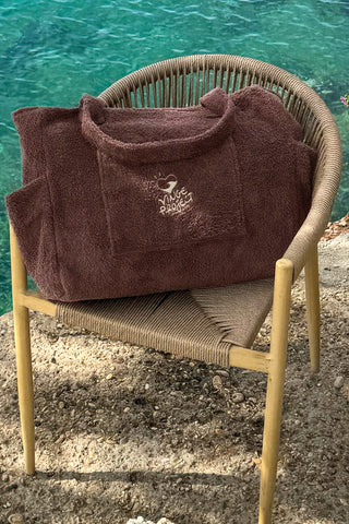 "Cocoa" Beach Bag with Zipper