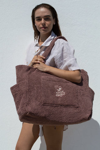 "Cocoa" Beach Bag with Zipper