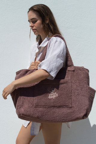 "Cocoa" Beach Bag with Zipper