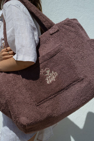 "Cocoa" Beach Bag with Zipper