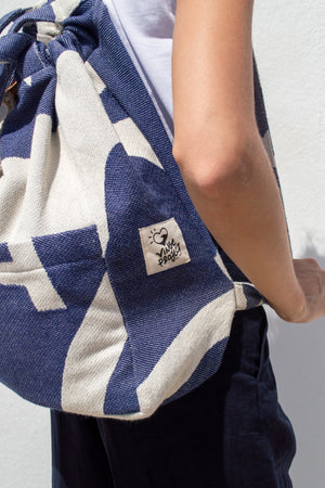 "Cyclades" Backpack in Blue Navy