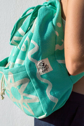 "Cyclades" Backpack in Aqua Marine