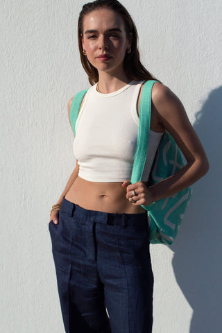 "Cyclades" Backpack in Aqua Marine