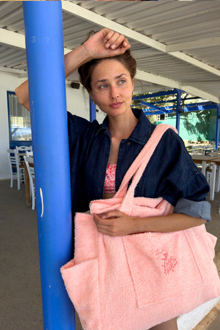 "Peek a Boo" Beach Bag with Zipper