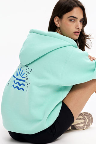 "Anatoli mou" Zaketa Hoodie in Mint 𝗢𝗻𝗲 𝗦𝗶𝘇𝗲