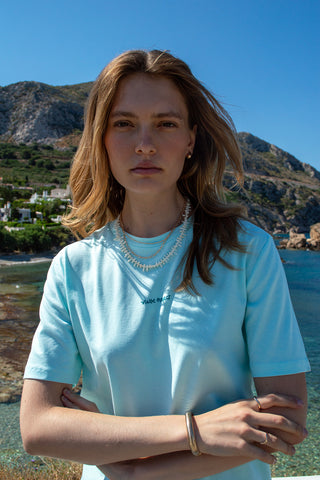"Ena Kima ti Fora" Aegean Mist T-Shirt