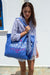 "Liakada" Sky Blue Tote Bag & Mantili Kala Taksidia