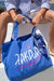 "Liakada" Sky Blue Tote Bag & Mantili Kala Taksidia