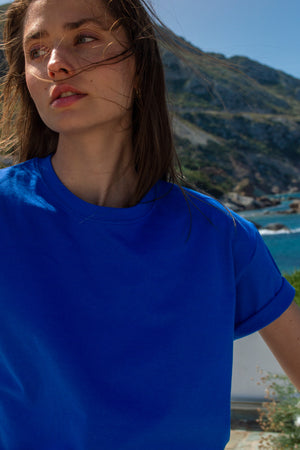 "Anatoli mou" Royal Blue T-Shirt