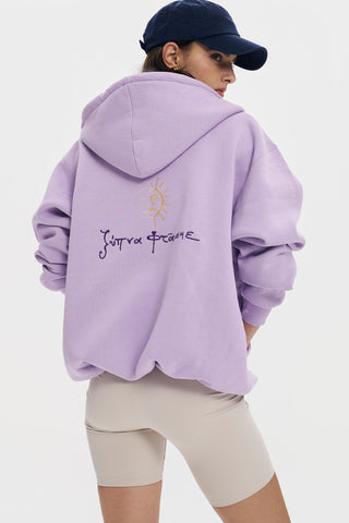 "Ksipna Ftasame" Light Purple Hoodie 𝗢𝗻𝗲 𝗦𝗶𝘇𝗲