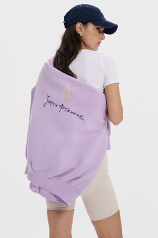 "Ksipna Ftasame" Light Purple Hoodie 𝗢𝗻𝗲 𝗦𝗶𝘇𝗲