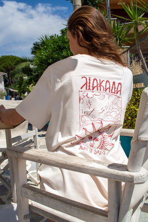 “Liakada” Oversized Off White T-Shirt