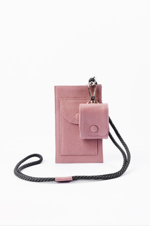 “Jade” Phone & Airpods Case in Dusty Rose