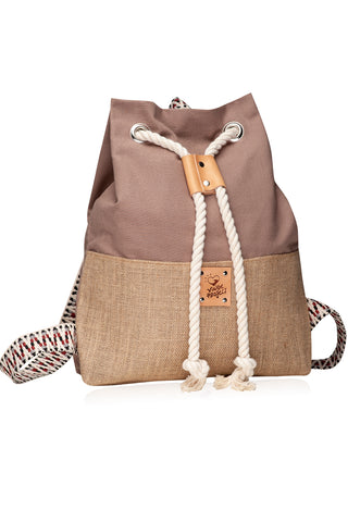 Khaki Hermosa Canvas backpack vingeproject