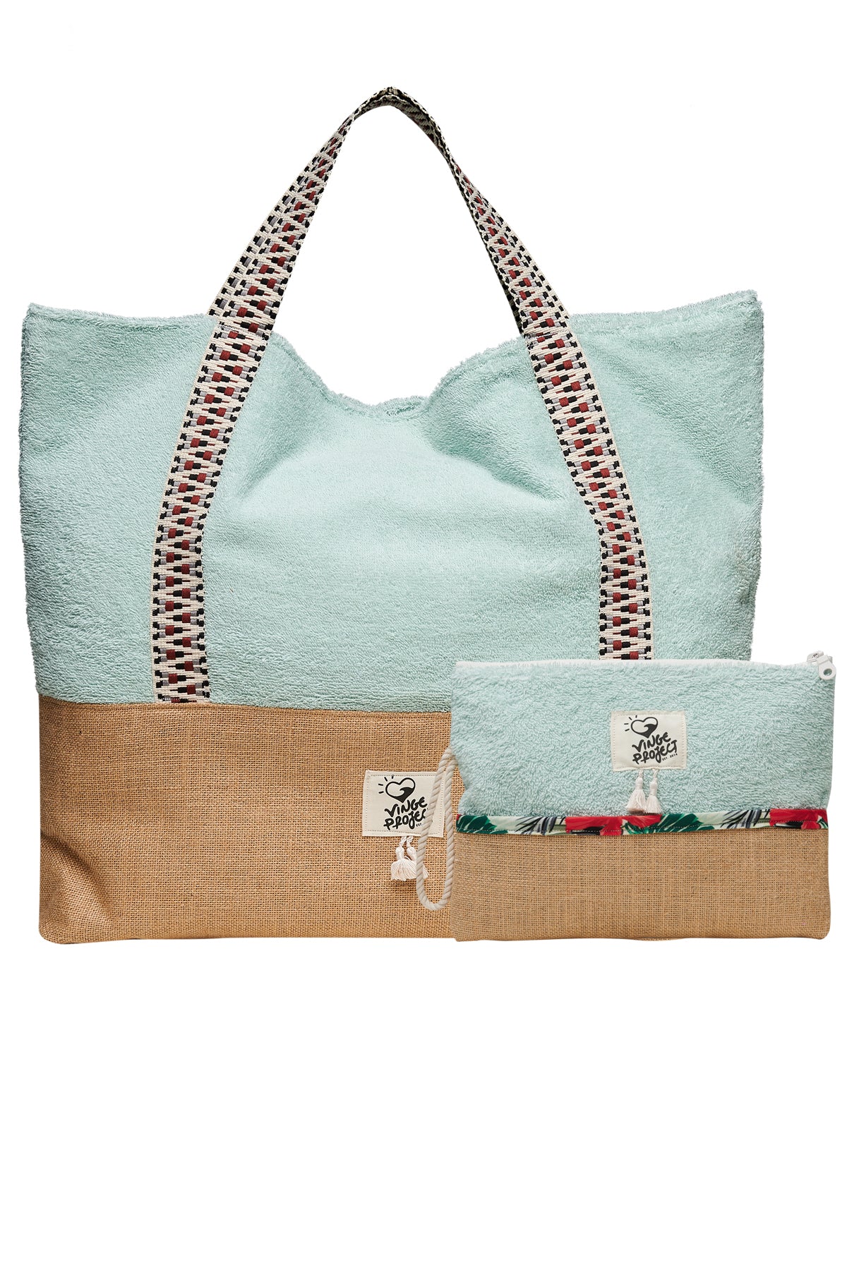 Sailor Beach Bag & Waterproof Clutch