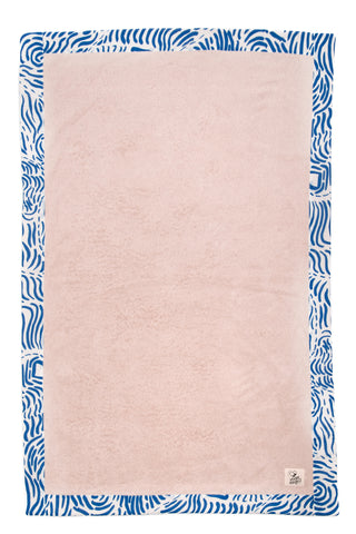 "Kala Taksidia" Beach Towel in Sailor & Crema