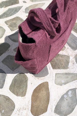 "Dusty Pink" Beach Bag with Zipper