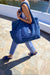 "Sky Blue" Beach Bag with Zipper